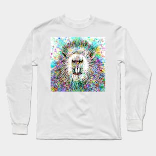 BEAVER watercolor and pencil portrait .1 Long Sleeve T-Shirt